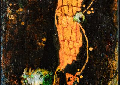 224 - o.T. Mischtechnik auf Acrylplatte, 50 x 100, 2021